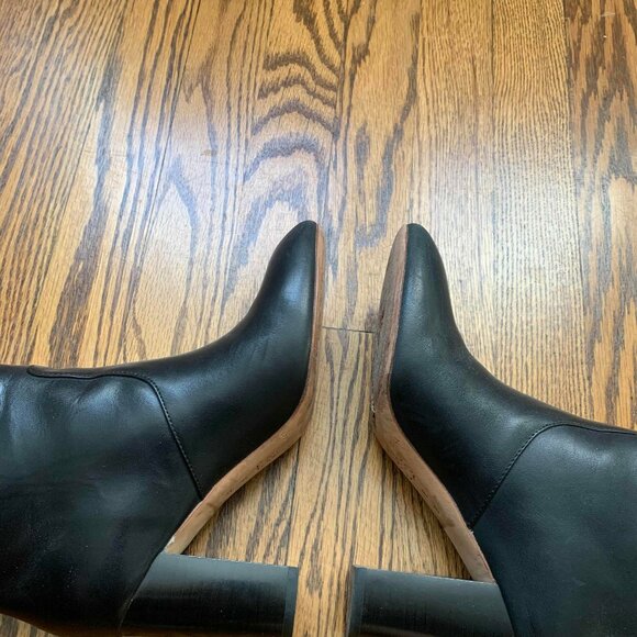 Loeffler Randall Goldy Knee High Boots Black Leather - Picture 5 of 7